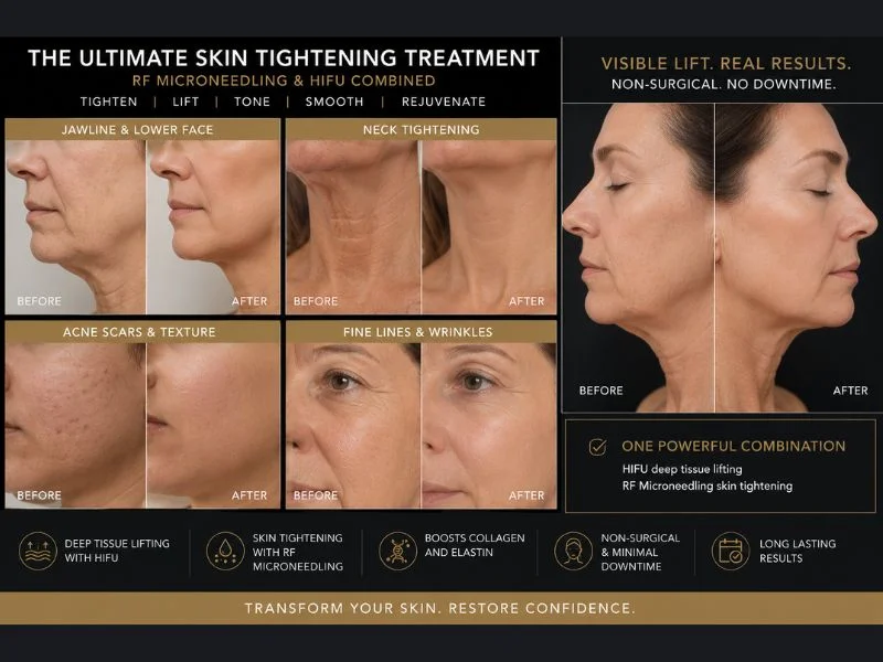 Results of combined treatment for the ultimate skin tightening treatment Banstead